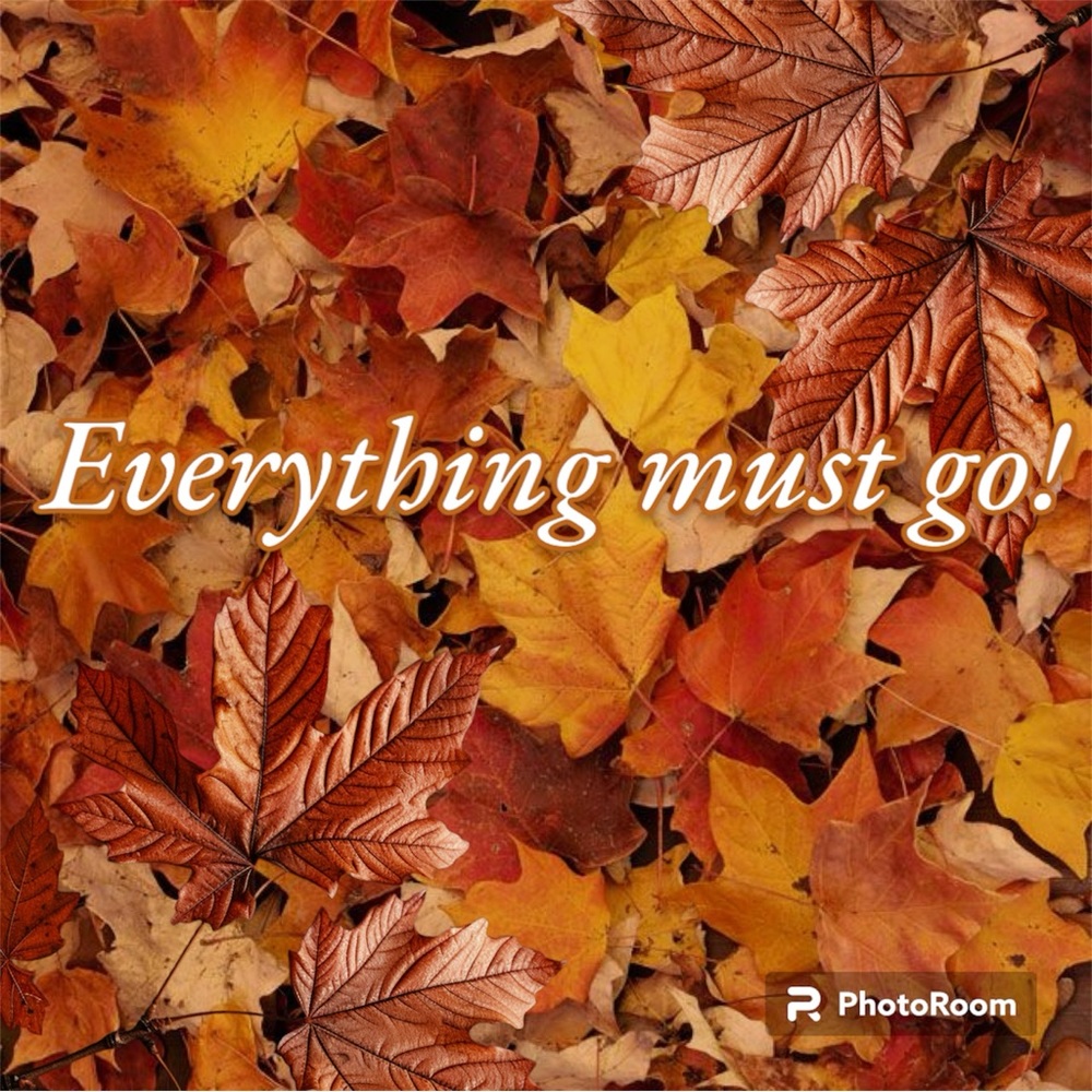 Everything must go!